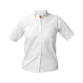 Blank Girls Short-Sleeve Oxford (No Embroidery)