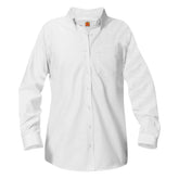Blank Girls Long-Sleeve Oxford (No Embroidery)