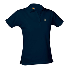 Girls Performance Short-Sleeve Fitted Polo Shirt