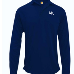 Madison Academy Performance Long-Sleeve Polo Shirt