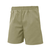Elastic Waist Pull-On Khaki Twill Shorts