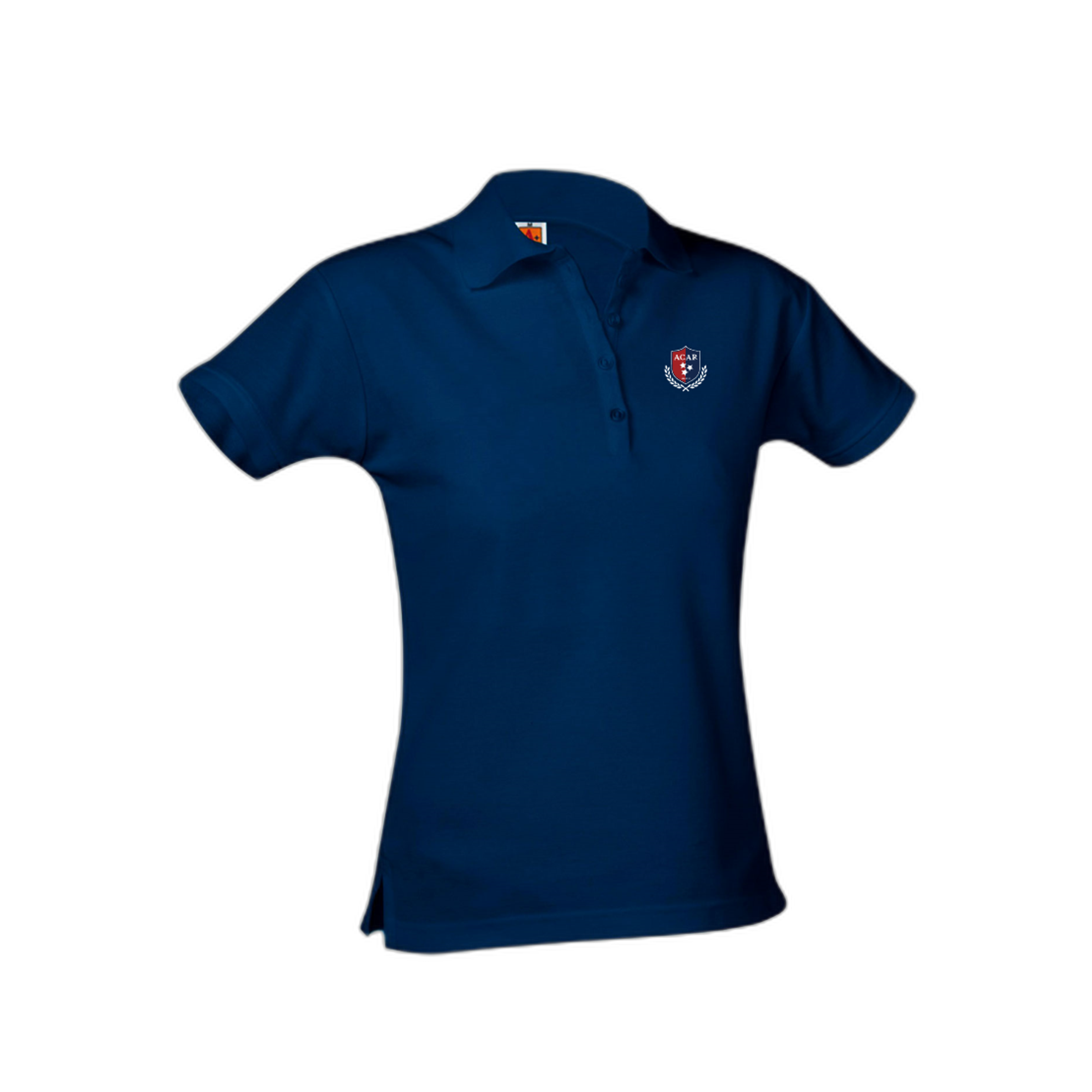 Girls Short-Sleeve Fitted Polo Shirt