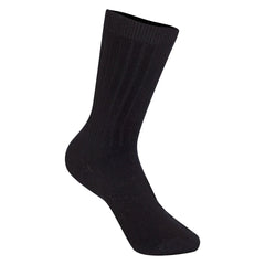 Unisex Rib Crew Sock (3-Pack), White and Black