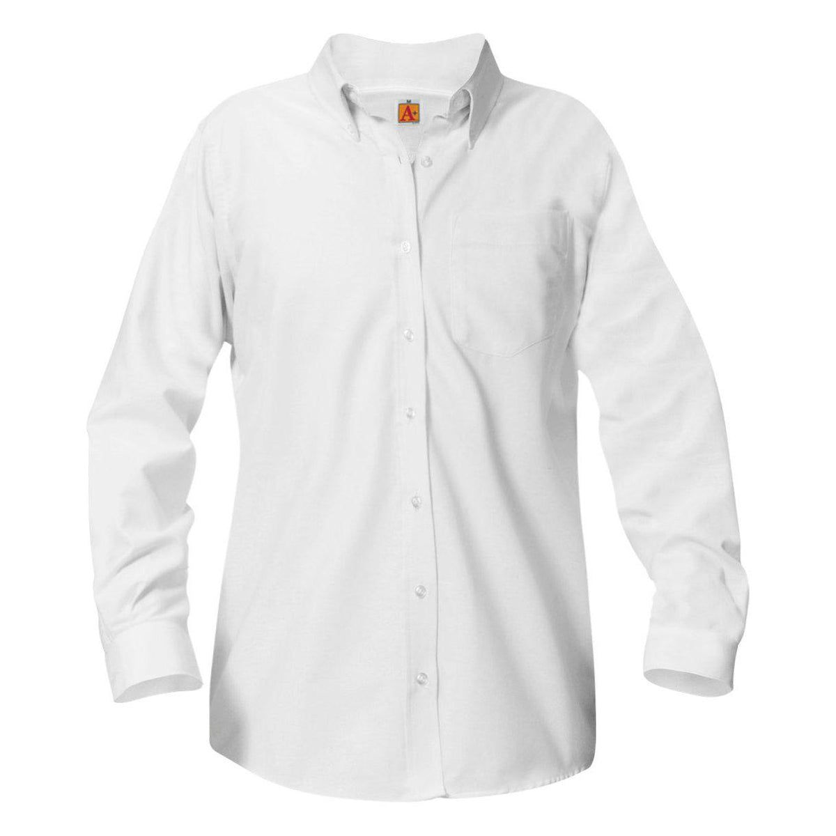 Blank Girls Long-Sleeve Oxford (No Embroidery)