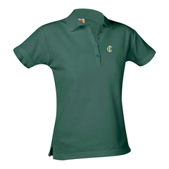 Girls Performance Short-Sleeve Fitted Polo Shirt