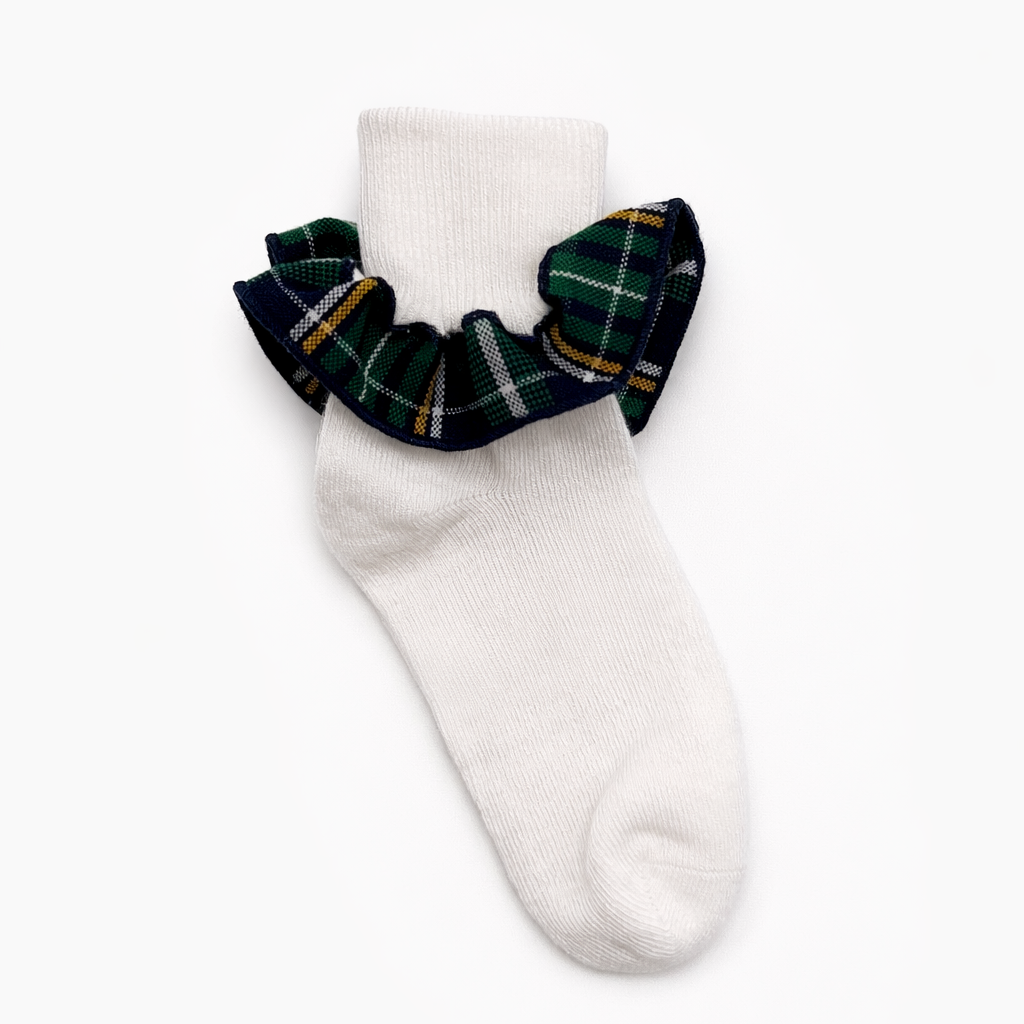 Plaid Socks - 7-8 (Shoe Size 9-1)