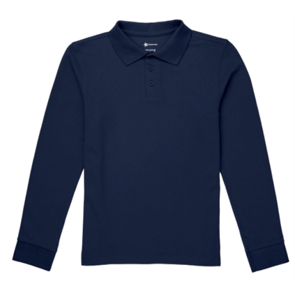 Long-Sleeve Polo Shirt (Blank)