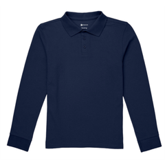 Long-Sleeve Polo Shirt (Blank)