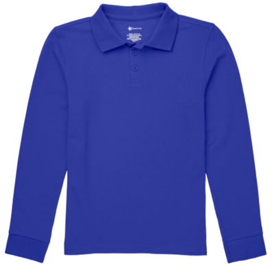 Long-Sleeve Polo Shirt (Blank)