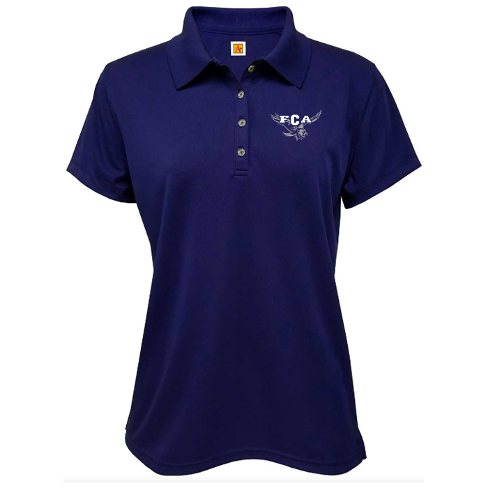 Girls Performance Short-Sleeve Fitted Polo Shirt