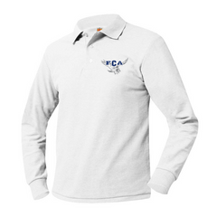 Long-Sleeve Pique Polo
