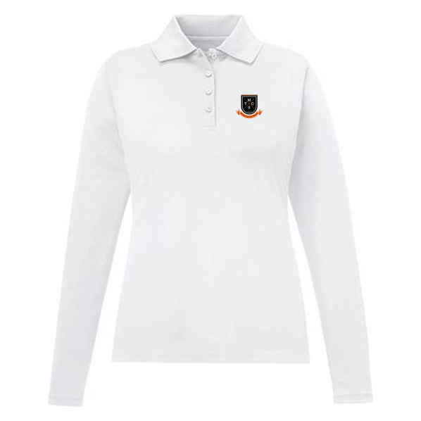Girls Long-Sleeve Fitted Polo