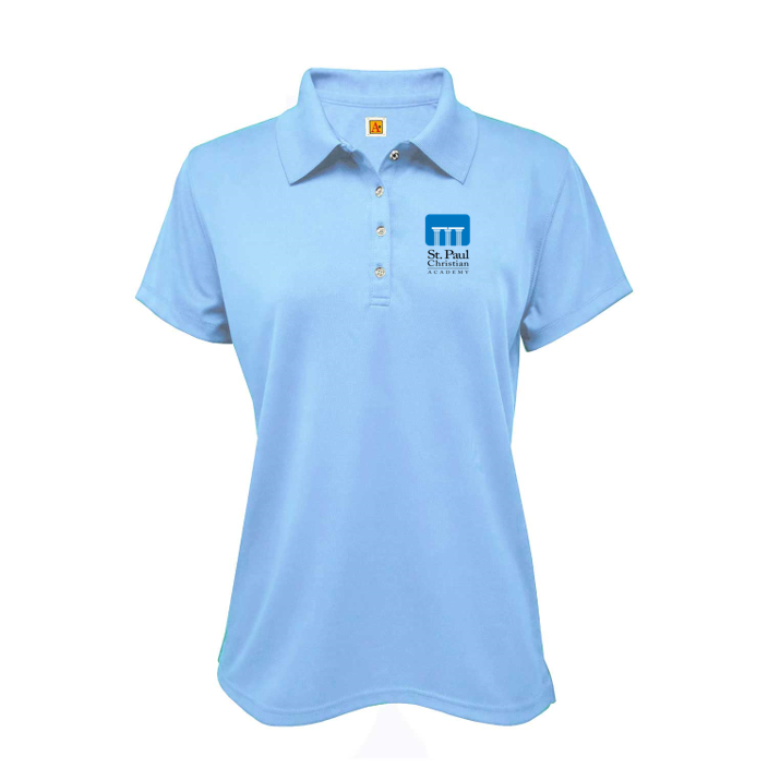 Girls Performance Short-Sleeve Fitted Polo Shirt