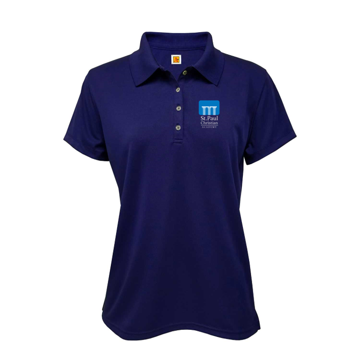 Girls Performance Short-Sleeve Fitted Polo Shirt