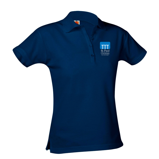 Girls Short-Sleeve Fitted Polo Shirt