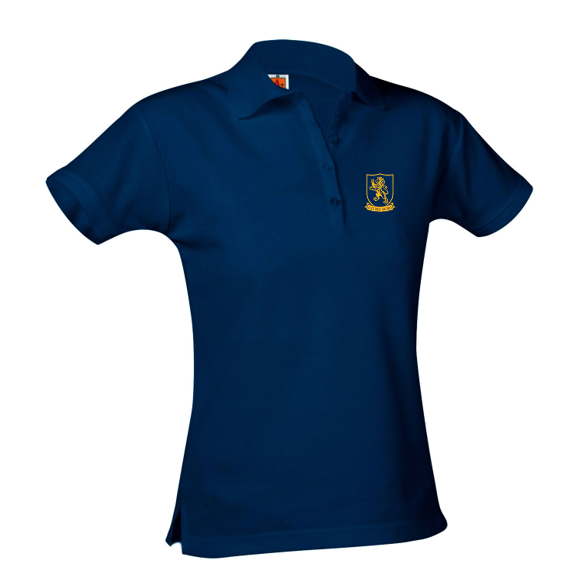 Girls Short-Sleeve Fitted Polo Shirt