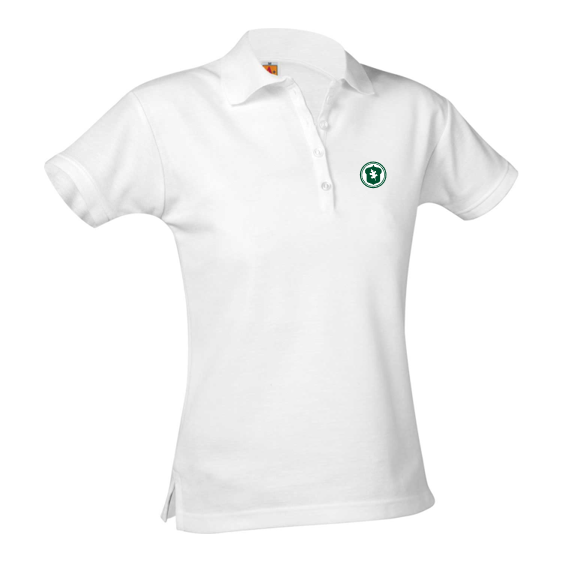 Girls Short-Sleeve Fitted Polo Shirt