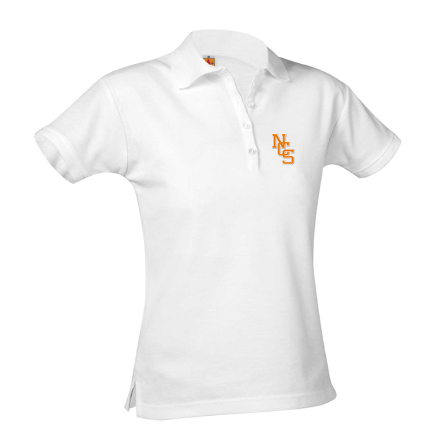 Girls Short-Sleeve Fitted Polo Shirt