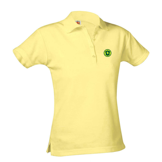 Girls Short-Sleeve Fitted Polo Shirt