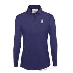 Girls Long-Sleeve Fitted Polo Shirt