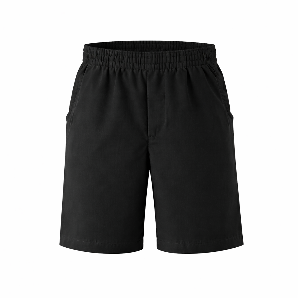 Black/Grey Performance Pull-On Shorts