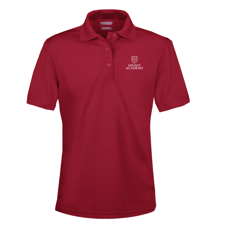 Girls Performance Short-Sleeve Fitted Polo Shirt