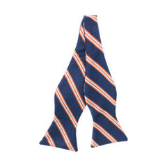 Navy and Orange Tie/Bow Tie