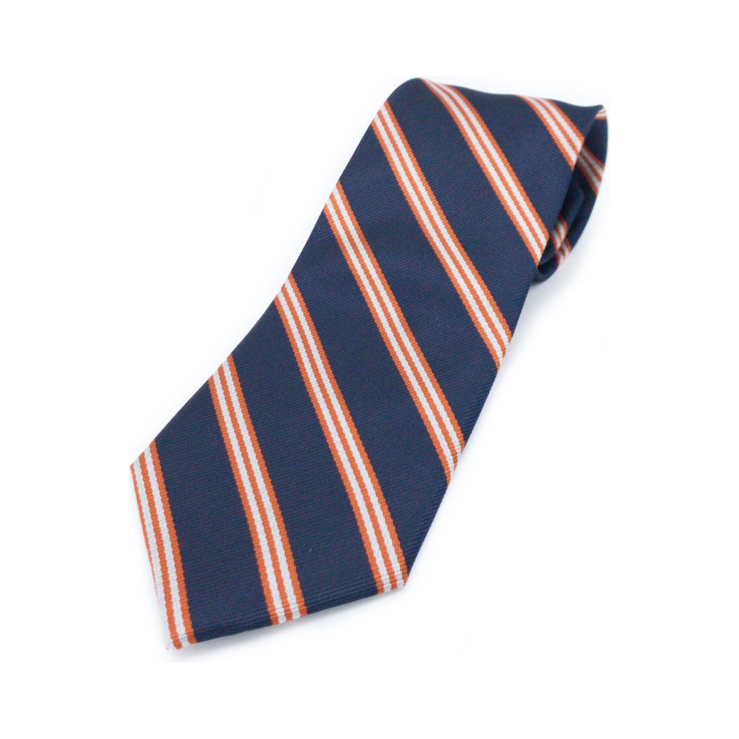 Navy and Orange Tie/Bow Tie