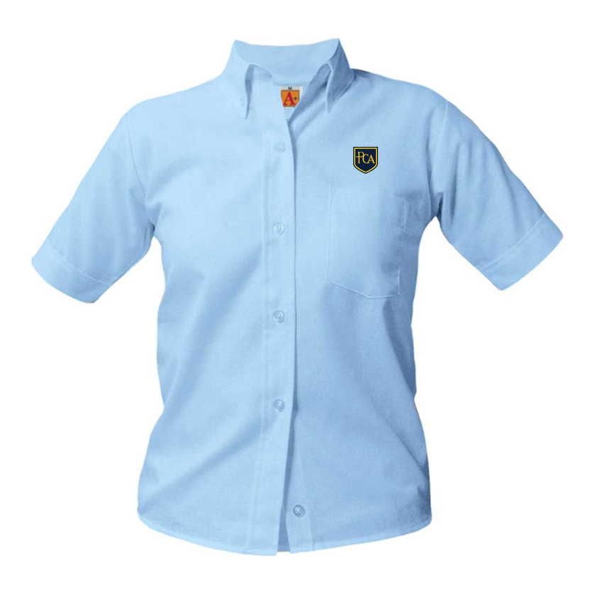 Girls Short-Sleeve Oxford