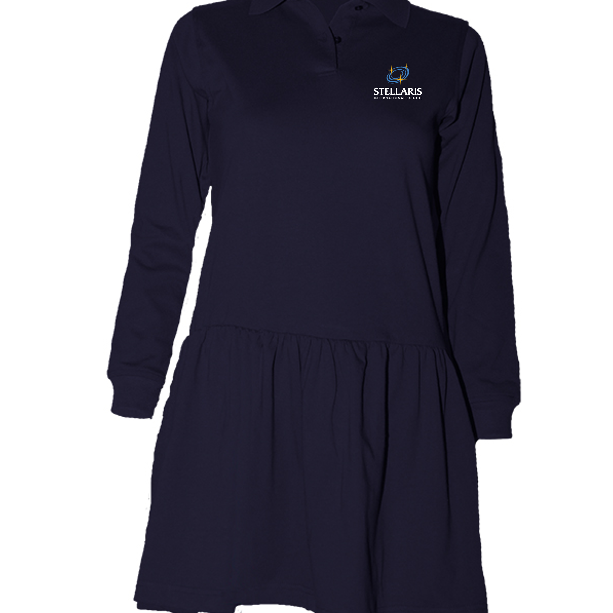 Long-Sleeve Polo Dress