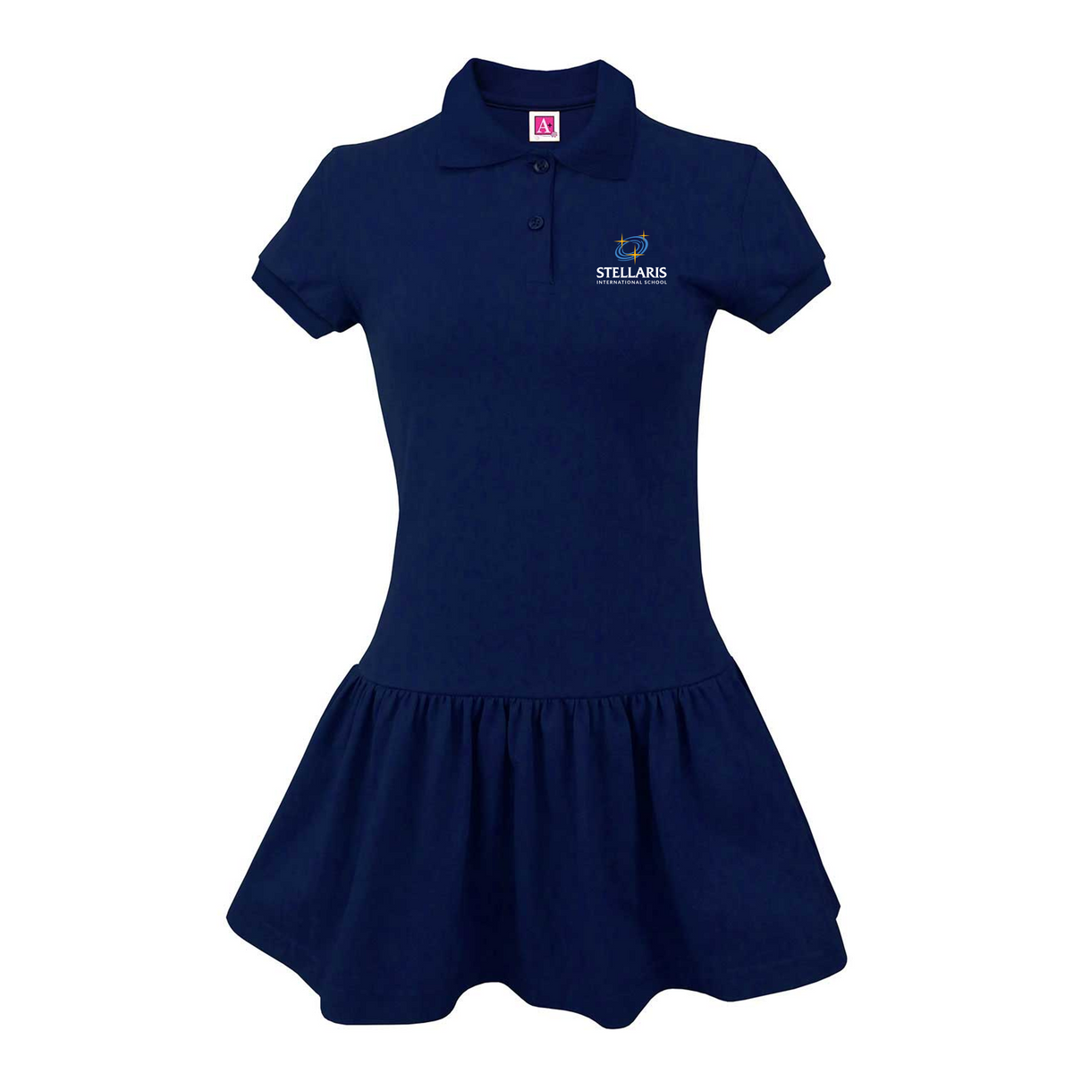 Short-Sleeve Polo Dress