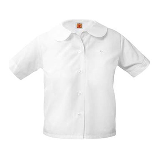 Short-Sleeve Peter Pan Blouse