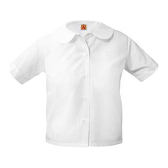 Short-Sleeve Peter Pan Blouse