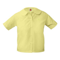 Short-Sleeve Peter Pan Blouse
