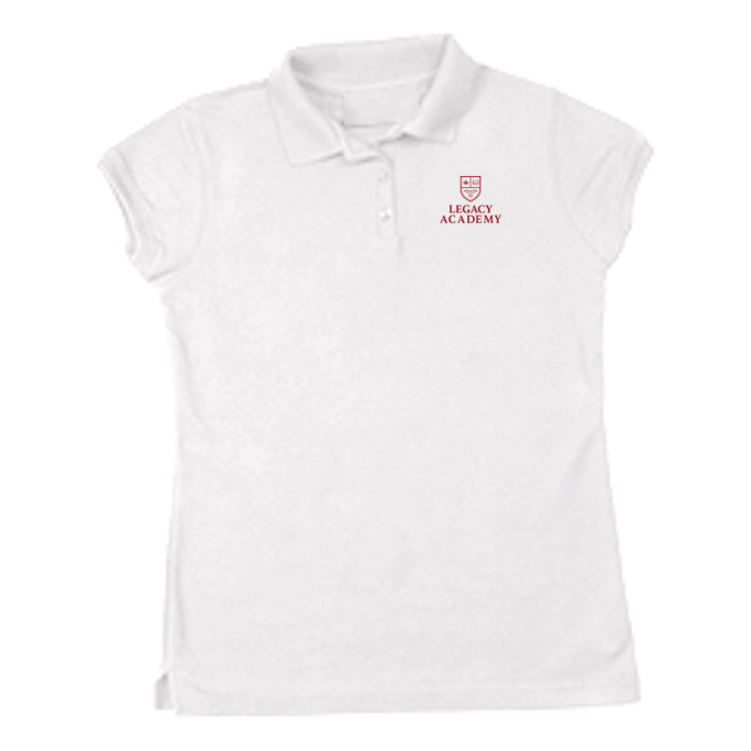 Girls Short-Sleeve Fitted Polo Shirt