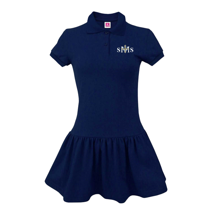 Short-Sleeve Polo Dress