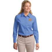 Gymboree Embroidered Port Authority Ladies Long Sleeve Easy Care Shirt