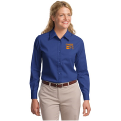Gymboree Embroidered Port Authority Ladies Long Sleeve Easy Care Shirt