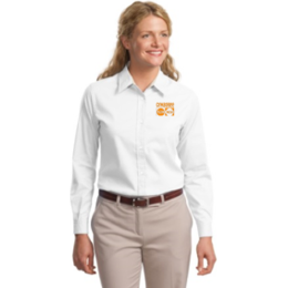 Gymboree Embroidered Port Authority Ladies Long Sleeve Easy Care Shirt