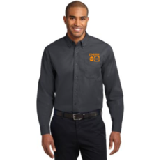 Gymboree Embroidered Port Authority Long Sleeve Easy Care Shirt