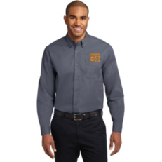 Gymboree Embroidered Port Authority Long Sleeve Easy Care Shirt