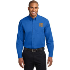 Gymboree Embroidered Port Authority Long Sleeve Easy Care Shirt