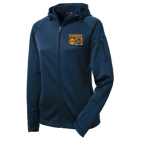 Gymboree Embroidered Ladies Tech Fleece Full-Zip Hooded Jacket