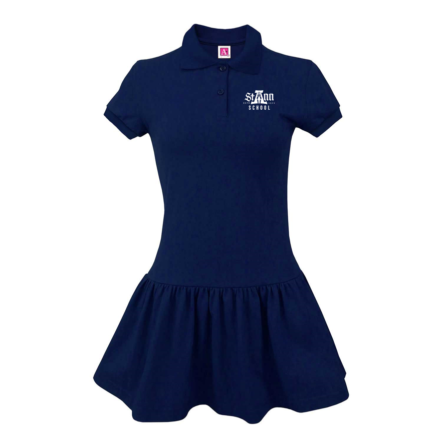 Short-Sleeve Polo Dress