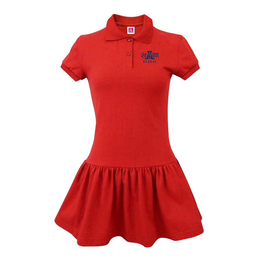 Short-Sleeve Polo Dress