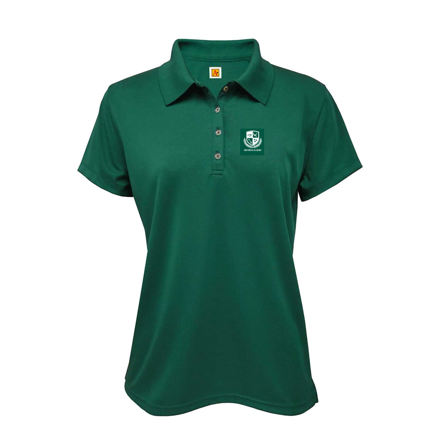Girls Performance Short-Sleeve Fitted Polo Shirt