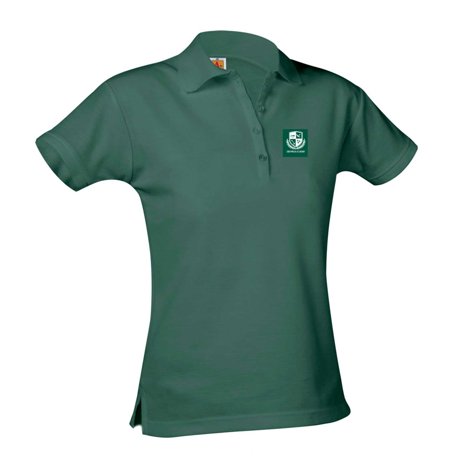 Girls Short-Sleeve Fitted Polo Shirt