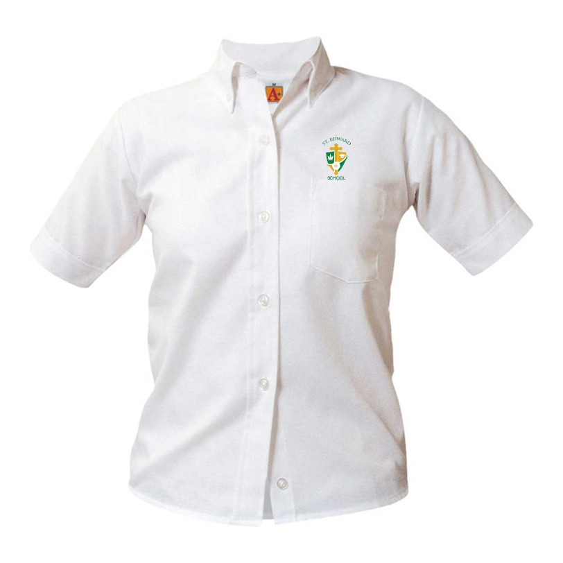 Girls Short-Sleeve Oxford