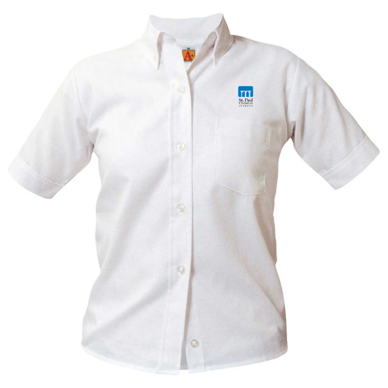 Girls Short-Sleeve Oxford