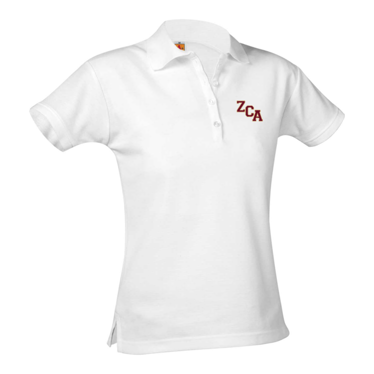 Girls Short-Sleeve Fitted Polo Shirt